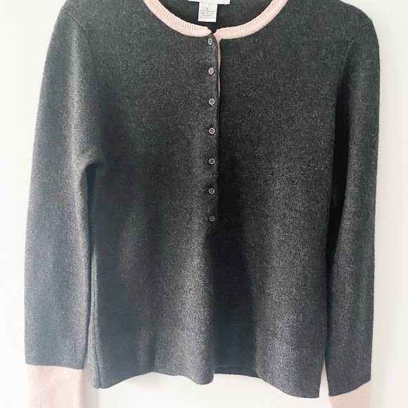 Wendy B Sweaters - Gray and Pink Women's Cardigan